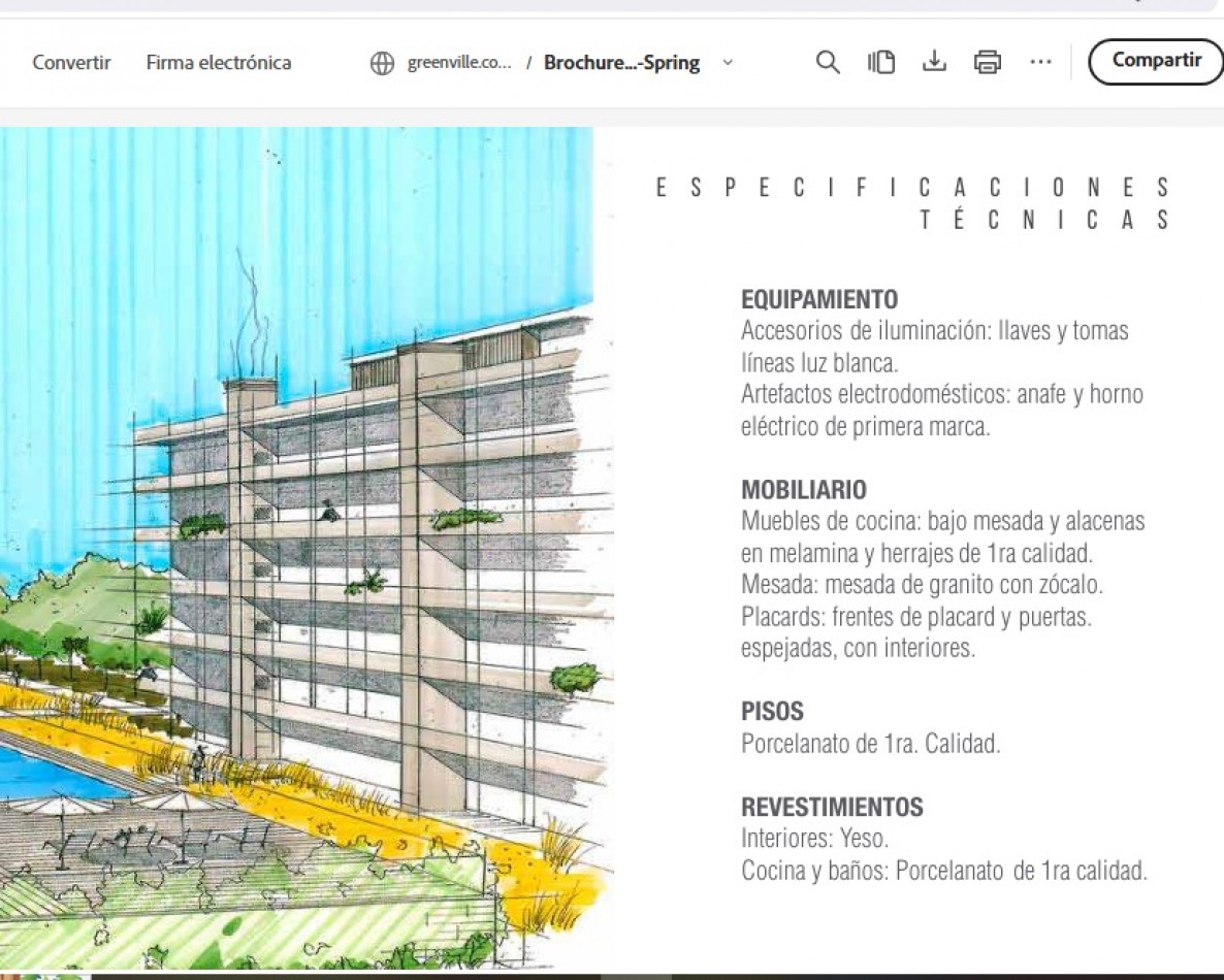 Departamento en construccion Torre 2 - Spring - Greenville